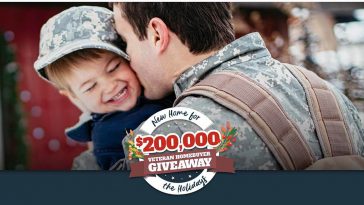 Veterans United Home Loans and Realtor.com New Home for the Holidays $200k Veteran Homebuyer Giveaway