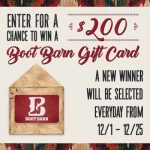 Boot Barn Holiday Sweepstakes