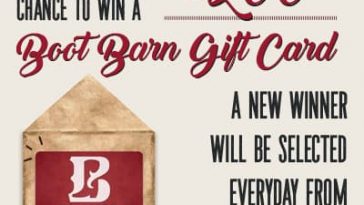 Boot Barn Holiday Sweepstakes