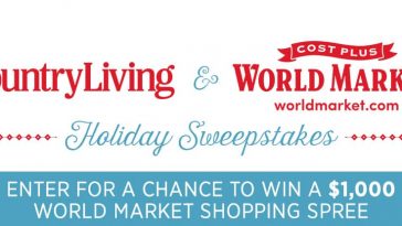 Country Living World Market Holiday Sweepstakes
