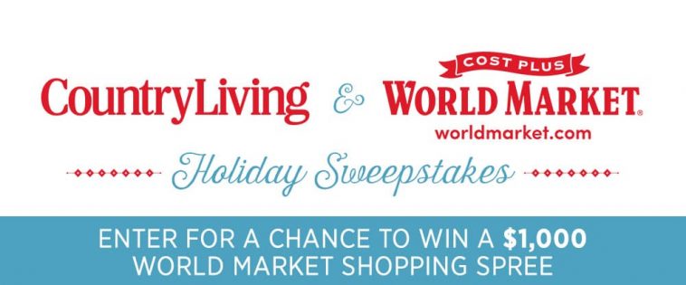 Country Living World Market Holiday Sweepstakes