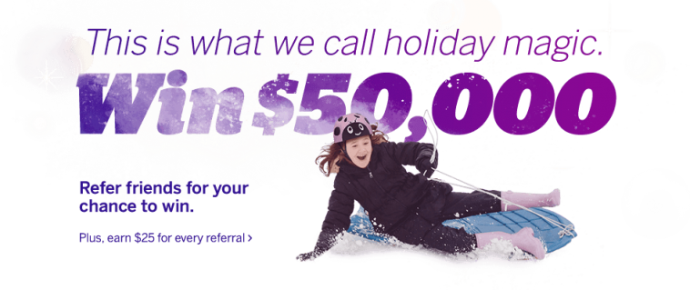 Ebates Refer-A-Friend $50,000 Endless Possibilities Holiday Giveaway