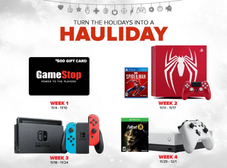 GameStop PowerUp Rewards Hauliday Sweepstakes