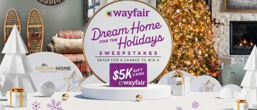 HGTV & Wayfair Dream Home for the Holidays Sweepstakes 2022