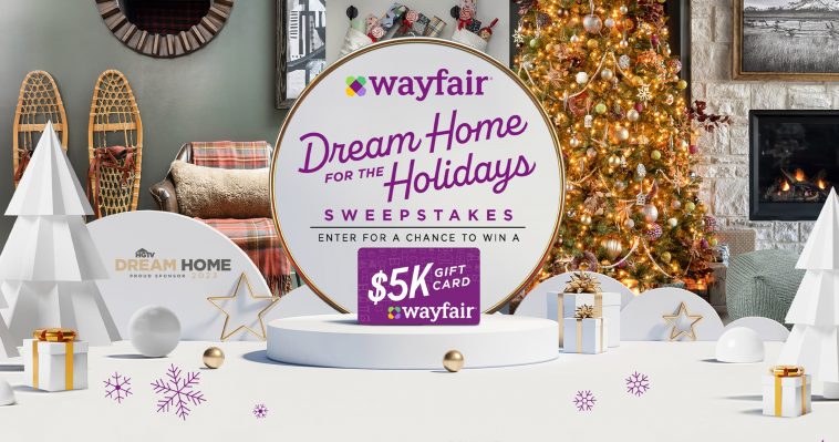 HGTV & Wayfair Dream Home for the Holidays Sweepstakes 2022