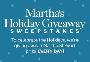Martha Stewart Holiday Giveaway Sweepstakes