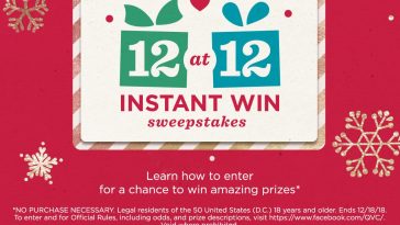 QVC 12 at 12 Instant Win Sweepstakes