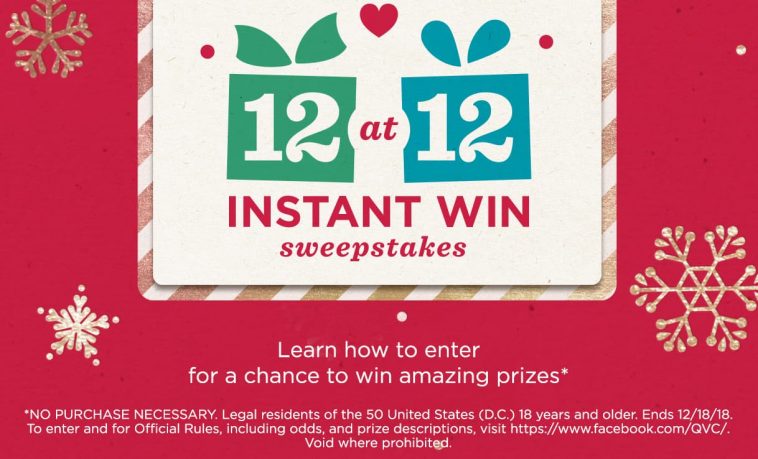 QVC 12 at 12 Instant Win Sweepstakes