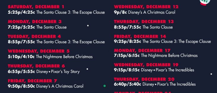 Freeform 25 Days of Christmas Disney Codes