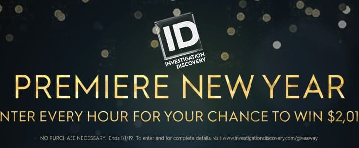 Investigation Discovery Premiere New Year 2019 Sweepstakes