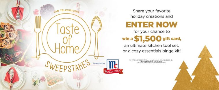ION Television Taste of Home Sweepstakes 2020