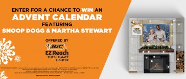 BIC EZ Reach Lighter Advent Calendar Sweepstakes 2022
