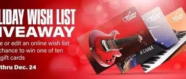 Guitar Center Holiday Wish List Sweepstakes 2023