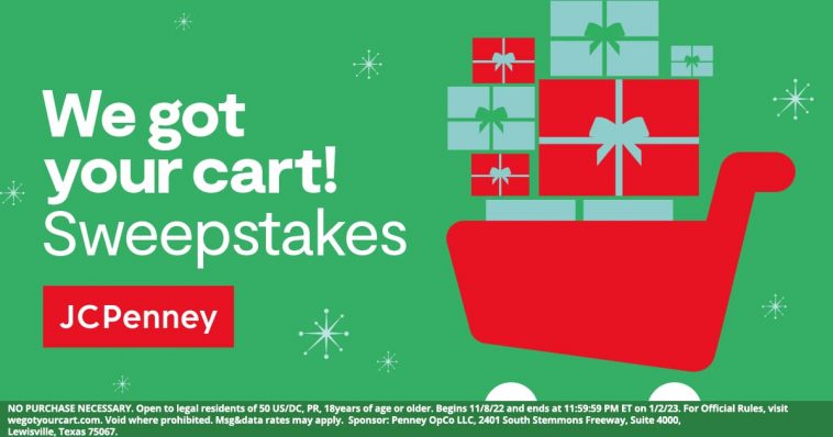 JCPenney We Got Your Cart Sweepstakes 2022