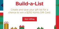 Kohl's Build A List Sweepstakes 2022