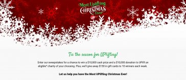 UPtv Most Uplifting Christmas Ever Sweepstakes 2022
