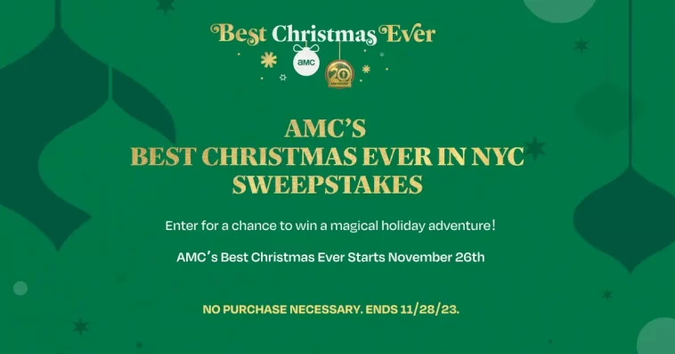 AMC Best Christmas Ever In NYC Sweepstakes 2023