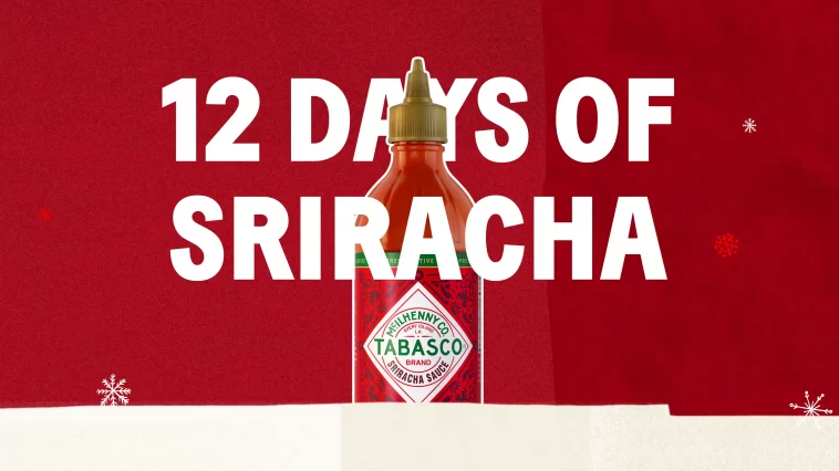 Tabasco 12 Days of Sriracha Social Media Sweepstakes 2023